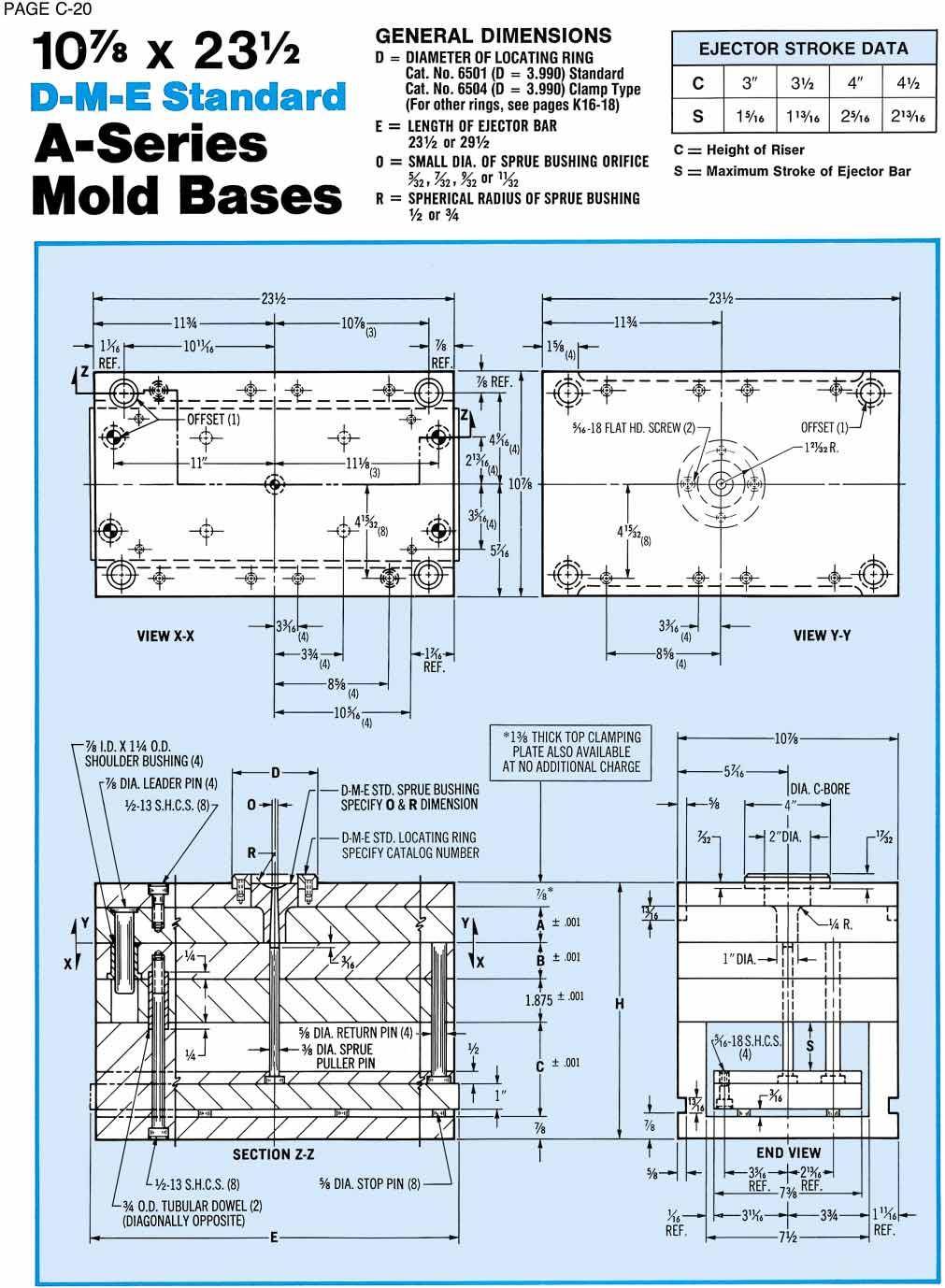 DME A series mold base 1124A
